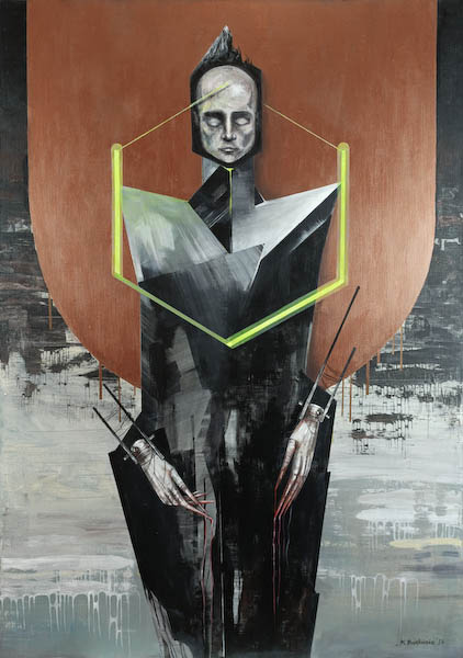 HEXA - 2024 Małgorzata Bańkowska. Dark surrealism.