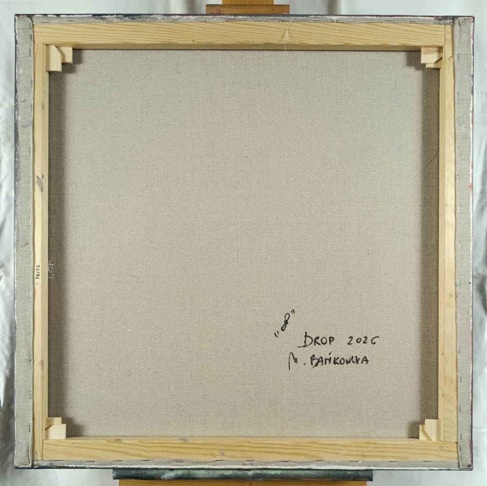 dystopian figure with mechanical chest in surreal industrial setting