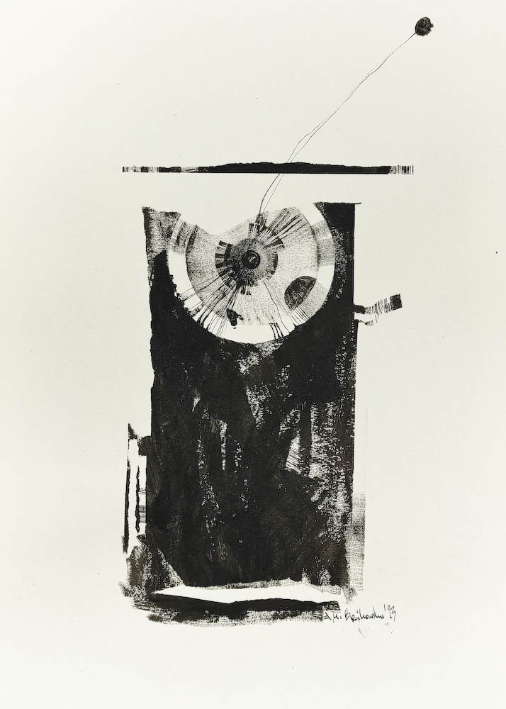 Time Machine 2023, Małgorzata Bańkowska mono stereo rysunek tuszem na papierze ink artwork ink drawing on paper dystopian art surrealizm sztuka dystopijna